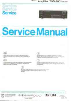 Philips fa-890 service manual PDF